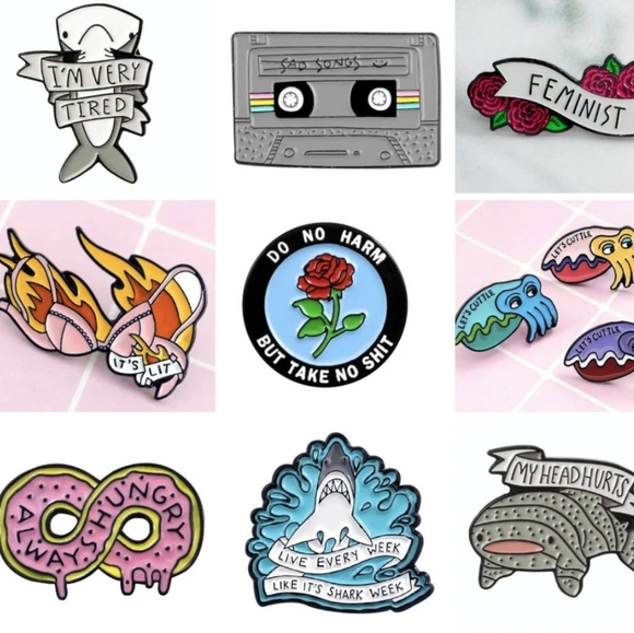 🍌 Keep Those Dick Pics Banana Enamel Pin 🍆 - Picture 3 of 7